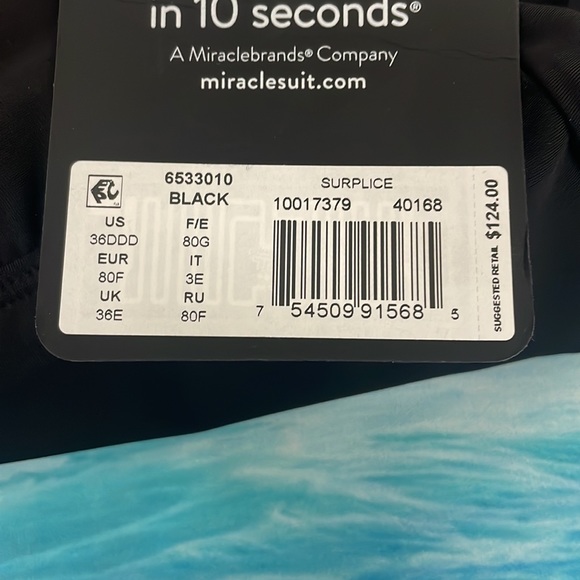 🆕NWT MIRACLESUIT SOLID SURPLICE TANKINI TOP - Picture 12 of 12